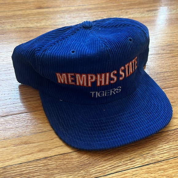 Vintage Memphis State Tigers Corduroy Snapback / RARE / 80s / 90s - Picture 3 of 9